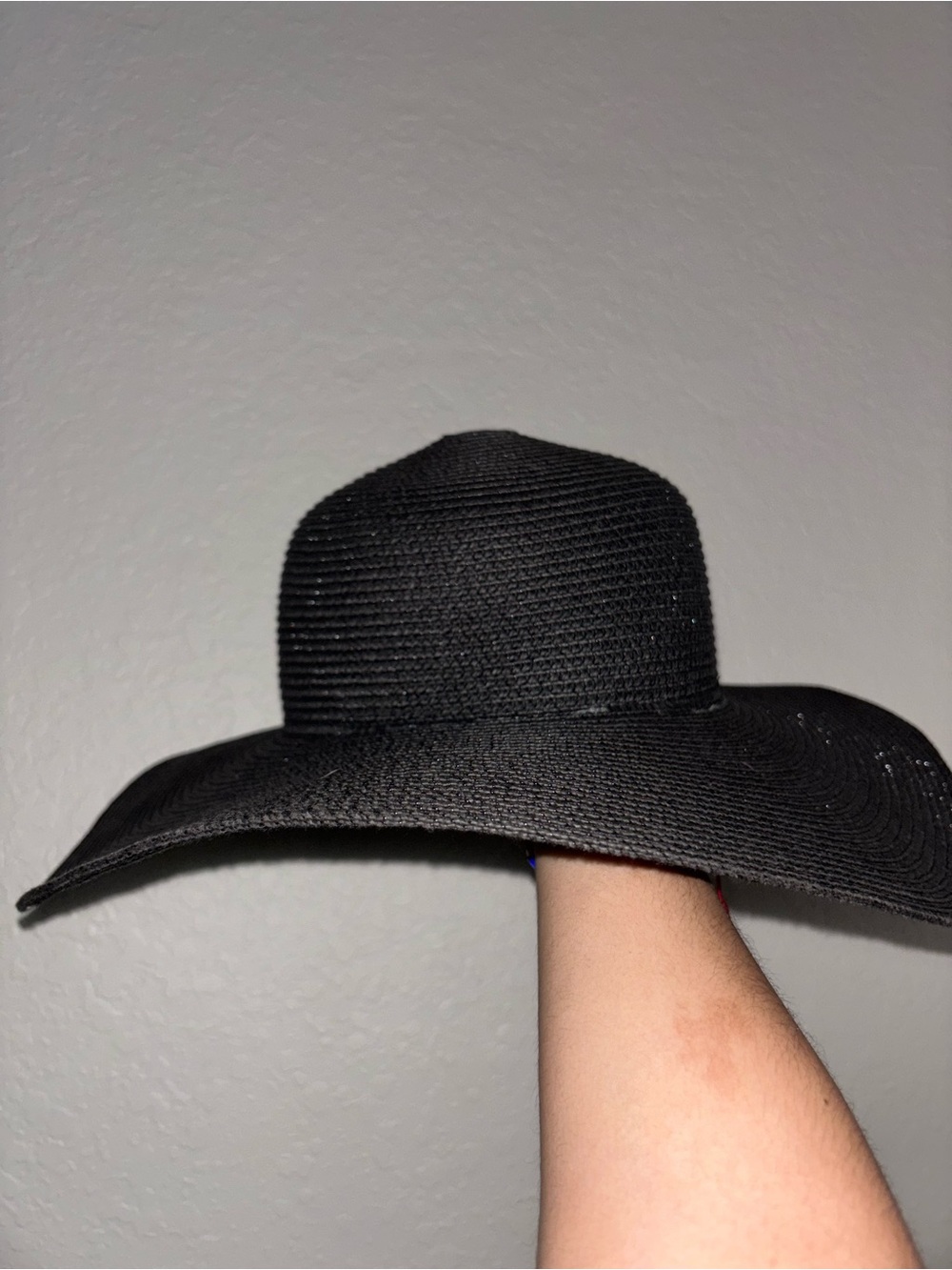 Wide-Brim Black Sun Hat - Women Accessories